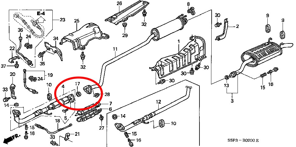 diagram indicating where the break happened, from https://estore.honda.com