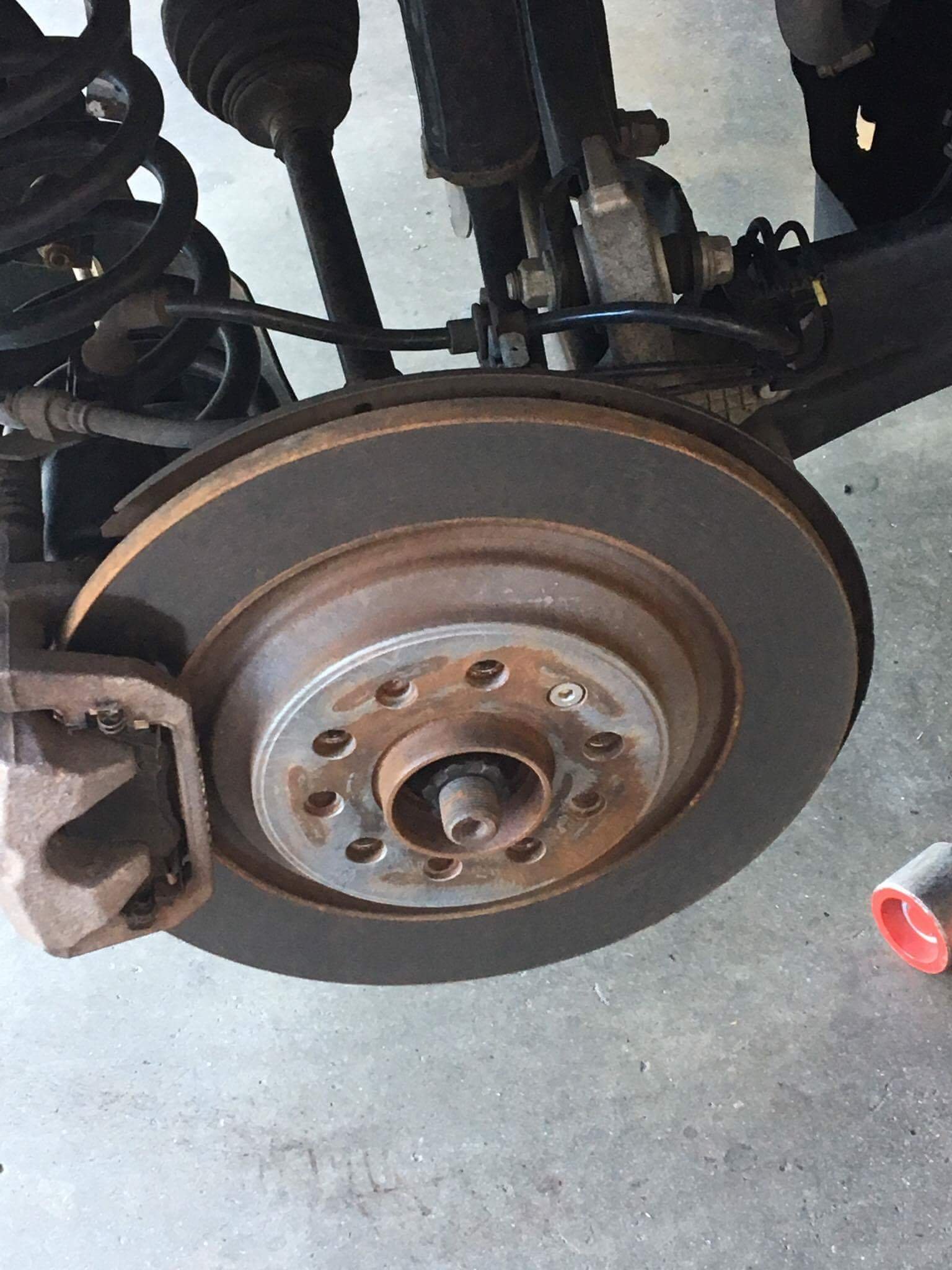 Rusted brake